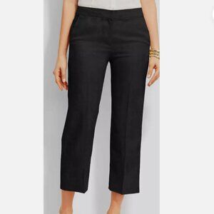 Talbots Chelsea Straight Leg Crop Pants Black Size 8